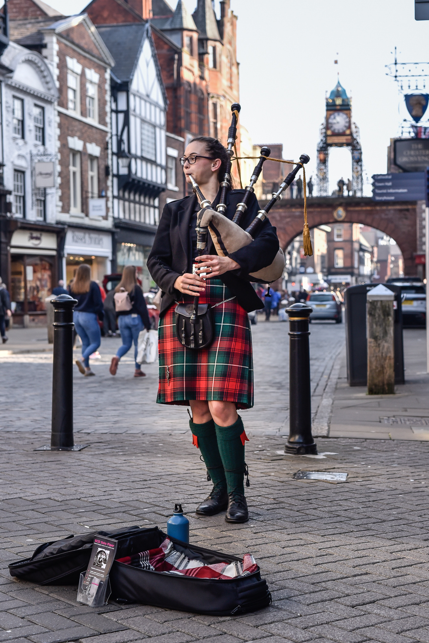 Chester Woman Playing Pipes